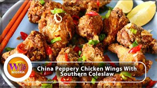 Peppery Chicken Wings Recipe  Chinese Style 😋 [upl. by Eynobe]