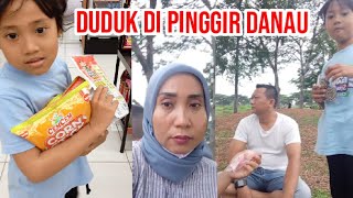 Alhamdulillah seneng yadi ajak duduk di pinggir danau sama pak suami [upl. by Dahsar]