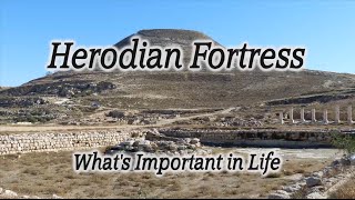 The Herodian Fortress Herodium King Herods Palace Fortress Bethlehem Israel Tour of Herodian [upl. by Airdnoed742]