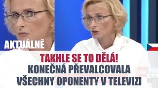 Konečná PŘEVALCOVALA všechny oponenty v televizi [upl. by Fidele]