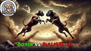 Boxer vs Bullmastiff Clash of Agility and Power in an Epic Showdown [upl. by Noda]