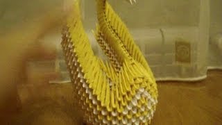 How to make a 3D origami Winged Swan [upl. by Ikir162]