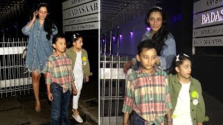 Maanayata Dutt SPOTTED With Her Kids At Hakkasan  Bollywood Bubble [upl. by Aim]