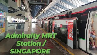 Morning from Sch  Ang Mo Kio MRT Station to Admiralty MRT Station singapore transportation smrt [upl. by Asselem]