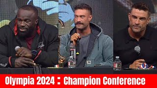 Champion Press Conference Mr Olympia 2024  Samson Dauda  CBUM  Ryan Terry  Keone Pearson [upl. by Anastasie]