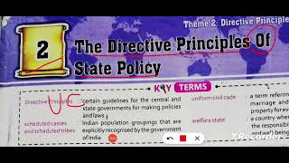 ICSE class 7 civics chapter 2 The Directive Principles of State Policy [upl. by Nawad]