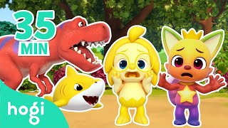 🦖 Learn Colors with Dinosaur Shark Family and More｜Dinosaurs for Kids｜Jingle Play｜Hogi Pinkfong [upl. by Ennaylime813]