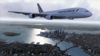 FSX A380 Paris to New York [upl. by Rider871]