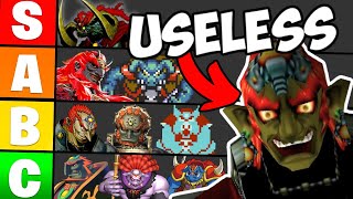 Ranking How USELESS Ganondorf is in Every Zelda Game [upl. by Serolod]