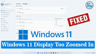 ✅ How To Fix Windows 11 Display Too Zoomed In [upl. by Hanahs97]