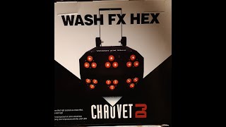 CHAUVET WASH FX HEX IN ACTION GIG LOG 2023 SET UP [upl. by Lashar]