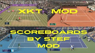 Tennis Elbow 4 XKT Mod  SCOREBOARDS BY STEF Mod  PS4PS5 XBOX ONE and PC  Gameplay [upl. by Corabella]