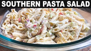 SOUTHERN PASTA SALAD RECIPE  EASY SIDE DISH  CATHERINES PLATES [upl. by Eniamzaj]