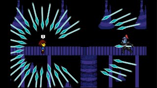 Frisk VS Hard Mode Undyne  Undertale Sprite Animation [upl. by Bronwyn]