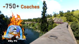 Infinity Loop Train in Derail Valley  750 plus Coaches  Derail Valley 🔥 [upl. by Lotsyrk]