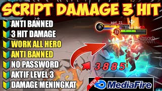 SCRIPT DAMAGE UP 3 HIT PATCH TERBARU SEASON 34 ANTI BANNED [upl. by Neelahs]