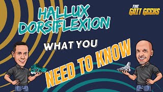 Hallux Dorsiflexion  What you need to know [upl. by Aran571]