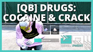 QBCore Cocaine amp Crack Drug Script V11  FiveM Roleplay Scripts  BOII Development [upl. by Cirle]