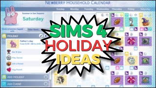 Sims 4 calendar system  Holiday ideas  Calendar mods [upl. by Iadam]