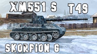 Rheinmetall Skorpion G  T49  XM551 Sheridan • WoT Blitz [upl. by Giulia]