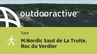 parcours de marche nordique en France MNordic Saut de La Truite Roc du Verdier [upl. by Ianteen837]