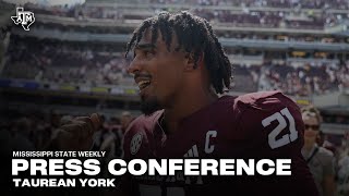 Mississippi State Week Press Conference Taurean York [upl. by Adest]