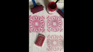 Block Printing onto Fabric [upl. by Wende]