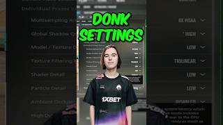 BEST PRO CS2 Video Settings For STRETCHED Donk shorts [upl. by Iliram454]