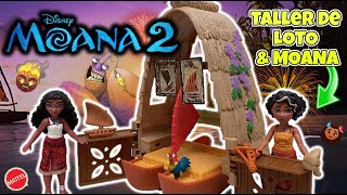 Disney MOANA 2  El Taller de MOANA y LOTO  Playset de Mattel  TOY SHOTS 2024 [upl. by Yovonnda]