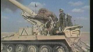 UK M110 Artilery in action Gulf War 1991 [upl. by Ryun]