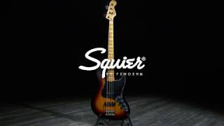 Squier by Fender Vintage Modified 77 Jazz Bass 3Tone Sunburst  Gear4music demo [upl. by Nylirej43]