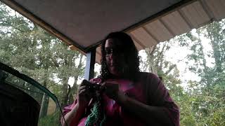 Vlogtober 2022 Day 18  Yarn Babble  Outside Crochet [upl. by Maribelle]