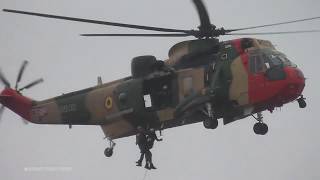 RIAT 2017  Belgian Air Force Westland Seaking Mk 48 Rescue Demonstration [upl. by Baum79]