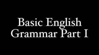 Basic English Grammar For Learning Latin Part I [upl. by Eelik]