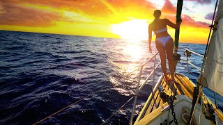 Night Sailing Across The Gulf Stream  Sailboat Story 252 [upl. by Edualcnaej229]