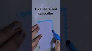 How to draw a page beautiful borderdrawingviralvideoviralshort viralvideodrawing trendingvideo [upl. by Shurwood]