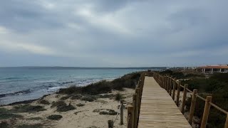 Walking Beach Playa de Migjorn Formentera 2024 [upl. by Dlanor]