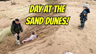 DAY 256 DAY AT FORMBY BEACH IN THE SAND DUNES WITH THE KIDS [upl. by Queri892]