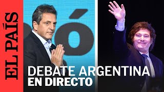 ELECCIONES 2023  Así ha sido el debate presidencial de Argentina entre MILEI y MASSA  EL PAÍS [upl. by Arimak662]