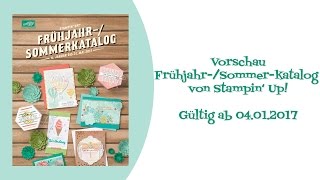 Sneak Peek Stampin Up FrühjahrSommerkatalog 2017 [upl. by Nielsen]