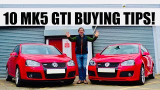 10 TIPS on how to BUY a GOOD MK5 GOLF GTI [upl. by Eam859]