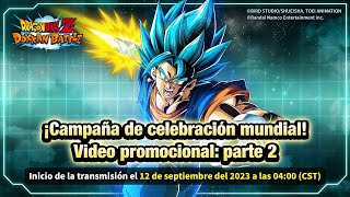 Dokkan Battle Campaña de celebración mundial Video promocional parte 2 [upl. by Shippee]