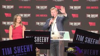 Republican Tim Sheehy projected winner of Montana Senate race gives acceptance speech [upl. by Naletak]