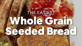 The Easiest Whole Grain Seeded Bread  Minimalist Baker Recipes [upl. by Carleen]