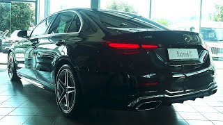 New Mercedes C Class C180 AMG Line 2023  Visual Review [upl. by Fawna]