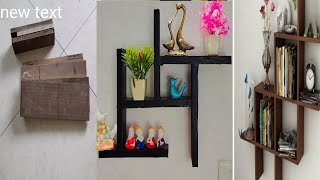 Plz subscribe  wooden wall shelves design ideas diy  handmade  wall shelf  craft wall shelf [upl. by Ahsurej]