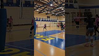 CCVV 4v4 volleyball practice drills with 15U Girls Team volleyball 4k serve set spike [upl. by Miguel]