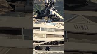 300M Superyacht KISMET Leaving Monaco Harbor superyacht yacht [upl. by Michelsen]