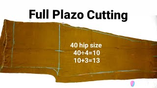 plazo ki cutting  pant plazo cutting plazocutting  plazo kese cut karen [upl. by Dilahk]