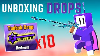 Opening TWITCH DROPS  krunkerio unboxing [upl. by Olumor493]